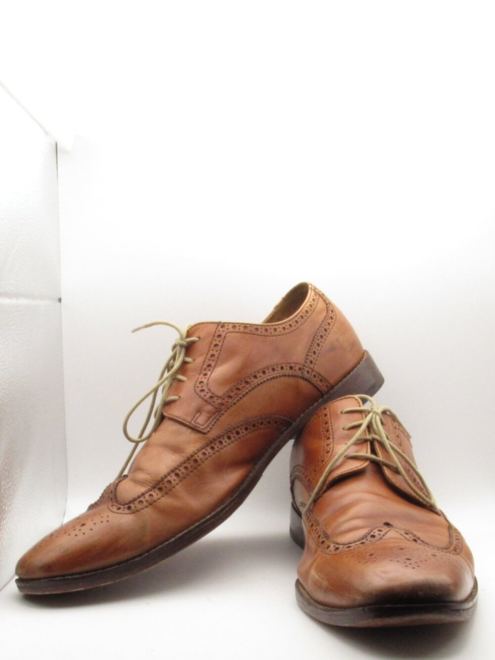 Cole Haan Brown Men's Giraldo Wingtips Size 14 Good Condition